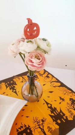 Mini bouquet de fleur facon Halloween